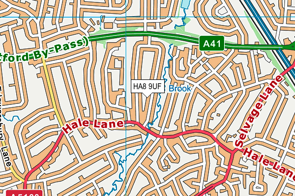 HA8 9UF map - OS VectorMap District (Ordnance Survey) HA8 9UF map - OS VectorMap District (Ordnance Survey)