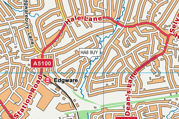 HA8 9UY map - OS VectorMap District (Ordnance Survey) HA8 9UY map - OS VectorMap District (Ordnance Survey)