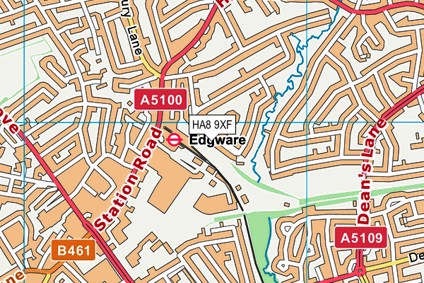 HA8 9XF map - OS VectorMap District (Ordnance Survey) HA8 9XF map - OS VectorMap District (Ordnance Survey)