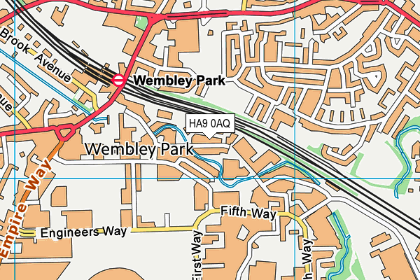 HA9 0AQ map - OS VectorMap District (Ordnance Survey) HA9 0AQ map - OS VectorMap District (Ordnance Survey)
