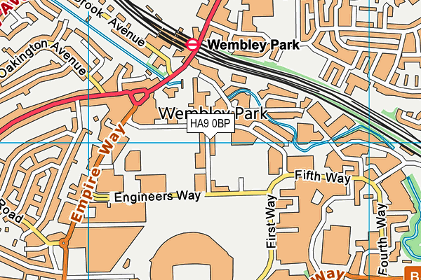 HA9 0BP map - OS VectorMap District (Ordnance Survey) HA9 0BP map - OS VectorMap District (Ordnance Survey)