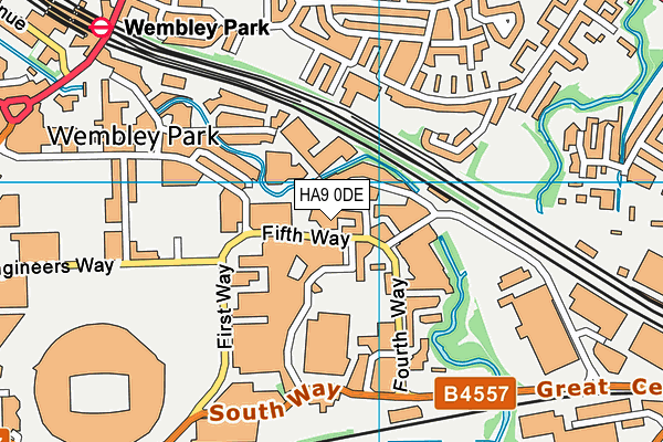 HA9 0DE map - OS VectorMap District (Ordnance Survey) HA9 0DE map - OS VectorMap District (Ordnance Survey)