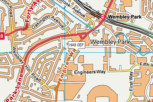 HA9 0EF map - OS VectorMap District (Ordnance Survey) HA9 0EF map - OS VectorMap District (Ordnance Survey)