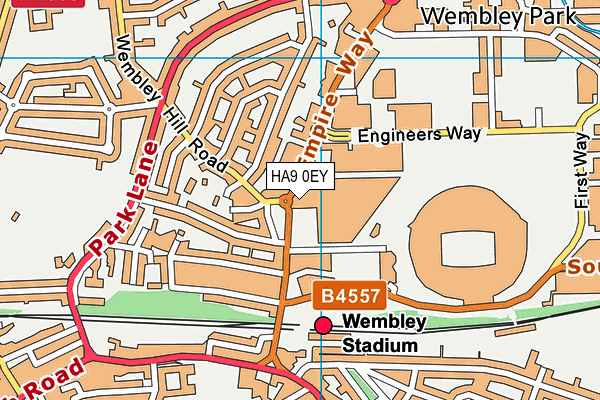 HA9 0EY map - OS VectorMap District (Ordnance Survey) HA9 0EY map - OS VectorMap District (Ordnance Survey)