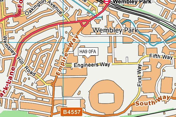 HA9 0FA map - OS VectorMap District (Ordnance Survey) HA9 0FA map - OS VectorMap District (Ordnance Survey)
