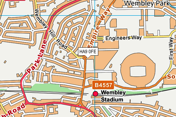 HA9 0FE map - OS VectorMap District (Ordnance Survey) HA9 0FE map - OS VectorMap District (Ordnance Survey)