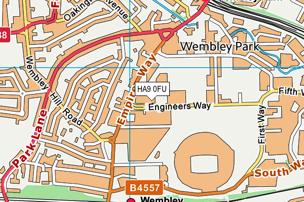 HA9 0FU map - OS VectorMap District (Ordnance Survey) HA9 0FU map - OS VectorMap District (Ordnance Survey)