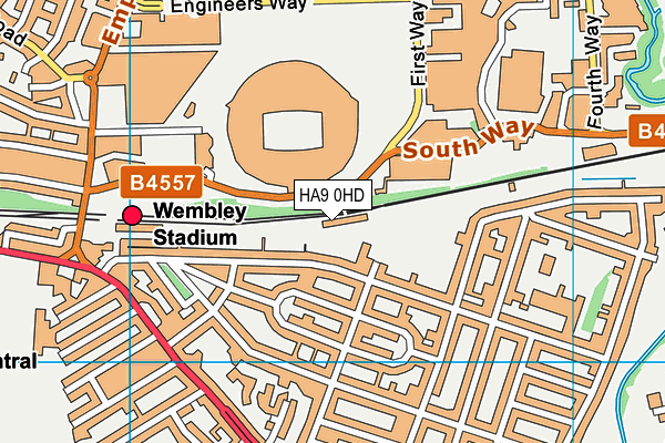 HA9 0HD map - OS VectorMap District (Ordnance Survey) HA9 0HD map - OS VectorMap District (Ordnance Survey)