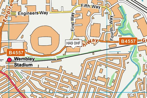 HA9 0HF map - OS VectorMap District (Ordnance Survey) HA9 0HF map - OS VectorMap District (Ordnance Survey)