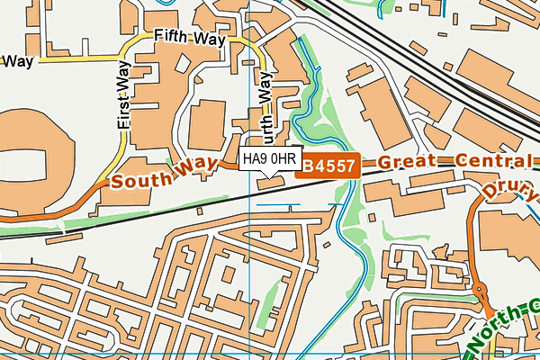 HA9 0HR map - OS VectorMap District (Ordnance Survey) HA9 0HR map - OS VectorMap District (Ordnance Survey)