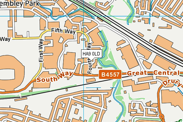 HA9 0LD map - OS VectorMap District (Ordnance Survey) HA9 0LD map - OS VectorMap District (Ordnance Survey)