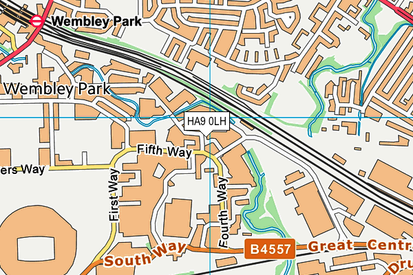 HA9 0LH map - OS VectorMap District (Ordnance Survey) HA9 0LH map - OS VectorMap District (Ordnance Survey)