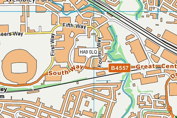 HA9 0LQ map - OS VectorMap District (Ordnance Survey) HA9 0LQ map - OS VectorMap District (Ordnance Survey)