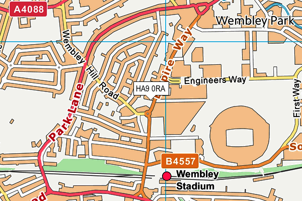 HA9 0RA map - OS VectorMap District (Ordnance Survey) HA9 0RA map - OS VectorMap District (Ordnance Survey)