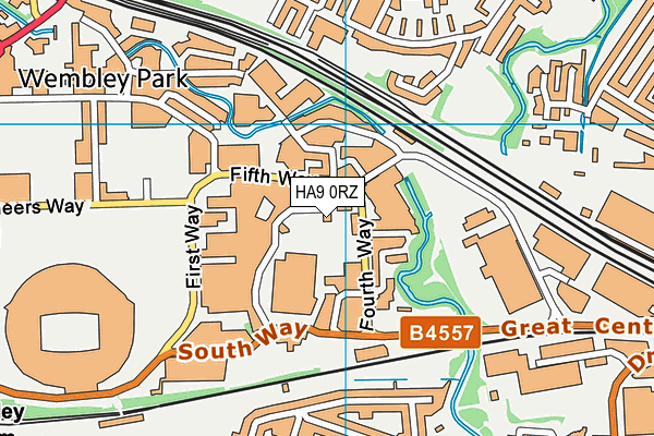 HA9 0RZ map - OS VectorMap District (Ordnance Survey) HA9 0RZ map - OS VectorMap District (Ordnance Survey)