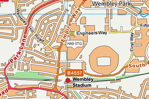 HA9 0TG map - OS VectorMap District (Ordnance Survey) HA9 0TG map - OS VectorMap District (Ordnance Survey)