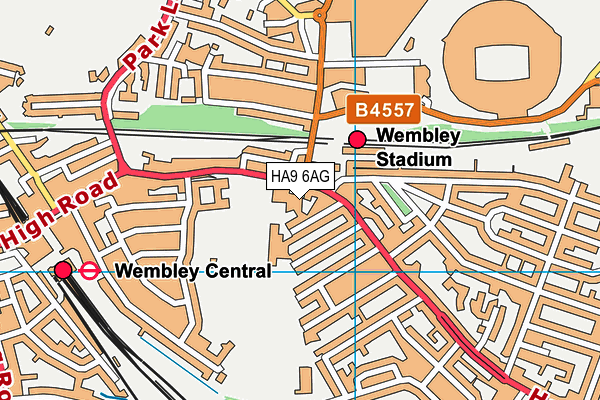 HA9 6AG map - OS VectorMap District (Ordnance Survey) HA9 6AG map - OS VectorMap District (Ordnance Survey)