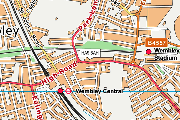 HA9 6AH map - OS VectorMap District (Ordnance Survey) HA9 6AH map - OS VectorMap District (Ordnance Survey)