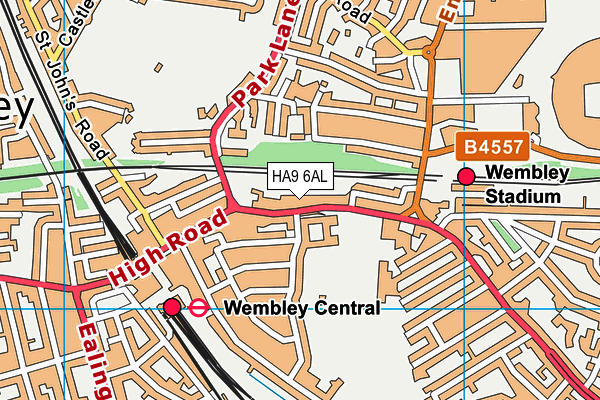 HA9 6AL map - OS VectorMap District (Ordnance Survey) HA9 6AL map - OS VectorMap District (Ordnance Survey)