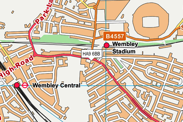 HA9 6BB map - OS VectorMap District (Ordnance Survey) HA9 6BB map - OS VectorMap District (Ordnance Survey)