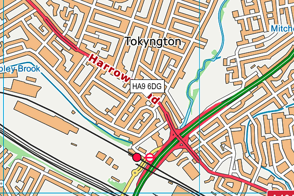 HA9 6DG map - OS VectorMap District (Ordnance Survey) HA9 6DG map - OS VectorMap District (Ordnance Survey)