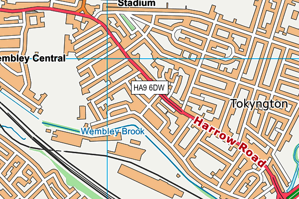HA9 6DW map - OS VectorMap District (Ordnance Survey) HA9 6DW map - OS VectorMap District (Ordnance Survey)