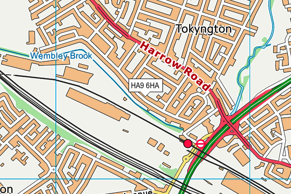HA9 6HA map - OS VectorMap District (Ordnance Survey) HA9 6HA map - OS VectorMap District (Ordnance Survey)