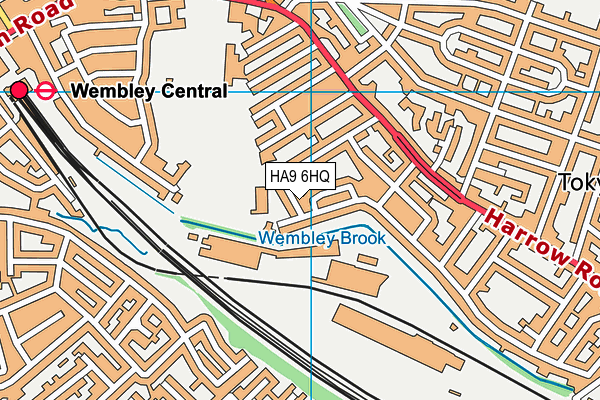 HA9 6HQ map - OS VectorMap District (Ordnance Survey) HA9 6HQ map - OS VectorMap District (Ordnance Survey)