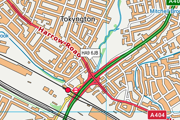 HA9 6JB map - OS VectorMap District (Ordnance Survey) HA9 6JB map - OS VectorMap District (Ordnance Survey)