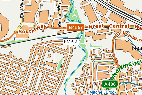 HA9 6LA map - OS VectorMap District (Ordnance Survey) HA9 6LA map - OS VectorMap District (Ordnance Survey)