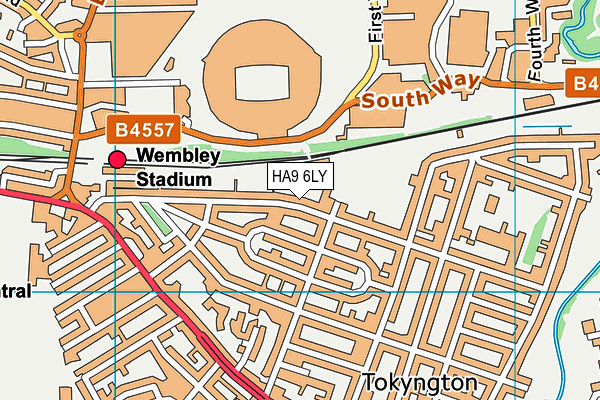 HA9 6LY map - OS VectorMap District (Ordnance Survey) HA9 6LY map - OS VectorMap District (Ordnance Survey)