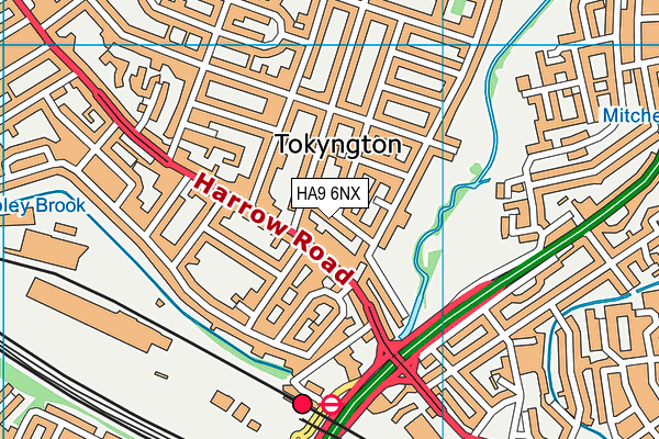 HA9 6NX map - OS VectorMap District (Ordnance Survey) HA9 6NX map - OS VectorMap District (Ordnance Survey)