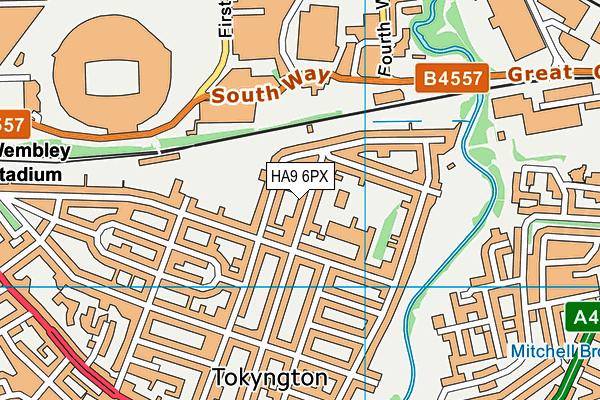 HA9 6PX map - OS VectorMap District (Ordnance Survey) HA9 6PX map - OS VectorMap District (Ordnance Survey)
