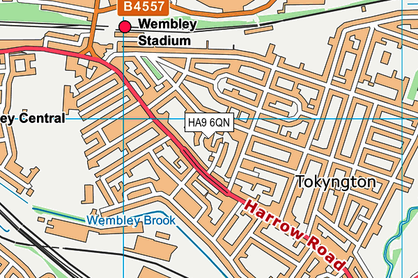 HA9 6QN map - OS VectorMap District (Ordnance Survey) HA9 6QN map - OS VectorMap District (Ordnance Survey)