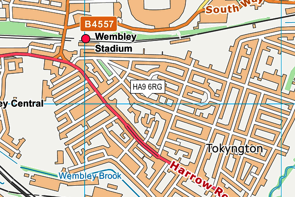 HA9 6RG map - OS VectorMap District (Ordnance Survey) HA9 6RG map - OS VectorMap District (Ordnance Survey)