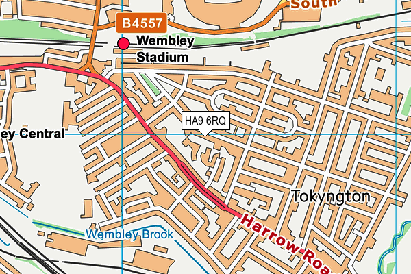 HA9 6RQ map - OS VectorMap District (Ordnance Survey) HA9 6RQ map - OS VectorMap District (Ordnance Survey)