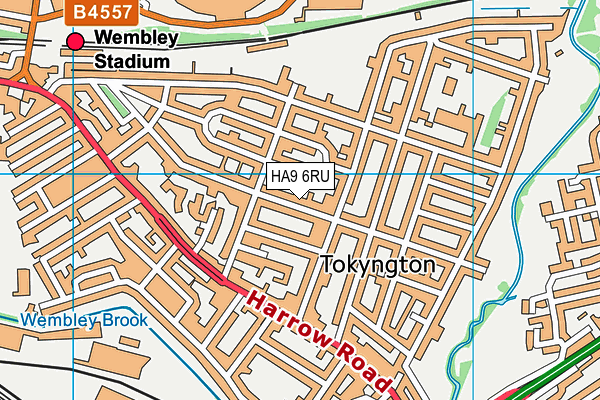 HA9 6RU map - OS VectorMap District (Ordnance Survey) HA9 6RU map - OS VectorMap District (Ordnance Survey)