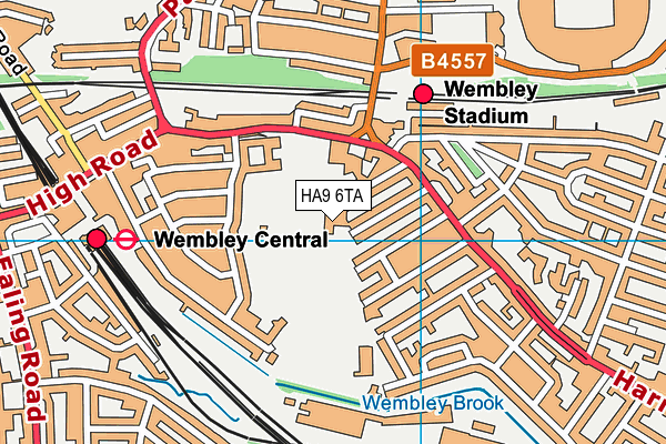 HA9 6TA map - OS VectorMap District (Ordnance Survey) HA9 6TA map - OS VectorMap District (Ordnance Survey)