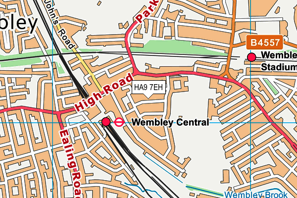 HA9 7EH map - OS VectorMap District (Ordnance Survey) HA9 7EH map - OS VectorMap District (Ordnance Survey)