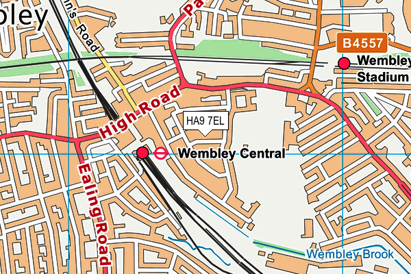 HA9 7EL map - OS VectorMap District (Ordnance Survey) HA9 7EL map - OS VectorMap District (Ordnance Survey)