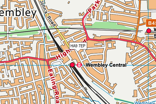 HA9 7EP map - OS VectorMap District (Ordnance Survey) HA9 7EP map - OS VectorMap District (Ordnance Survey)