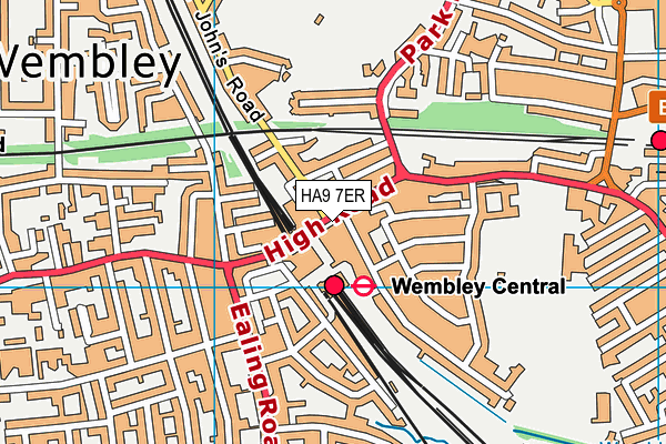 HA9 7ER map - OS VectorMap District (Ordnance Survey) HA9 7ER map - OS VectorMap District (Ordnance Survey)