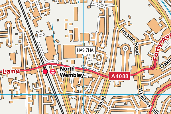 HA9 7HA map - OS VectorMap District (Ordnance Survey) HA9 7HA map - OS VectorMap District (Ordnance Survey)