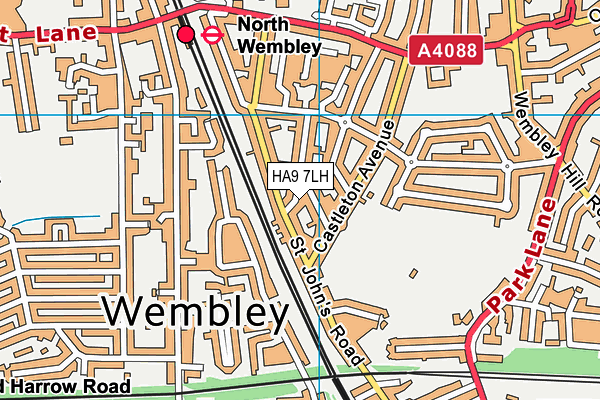 HA9 7LH map - OS VectorMap District (Ordnance Survey) HA9 7LH map - OS VectorMap District (Ordnance Survey)