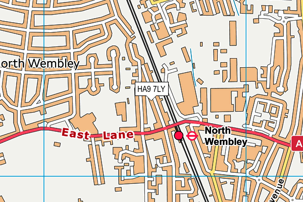 HA9 7LY map - OS VectorMap District (Ordnance Survey) HA9 7LY map - OS VectorMap District (Ordnance Survey)