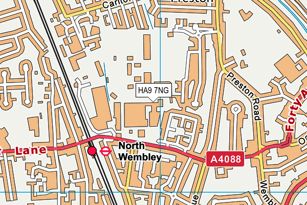 HA9 7NG map - OS VectorMap District (Ordnance Survey) HA9 7NG map - OS VectorMap District (Ordnance Survey)