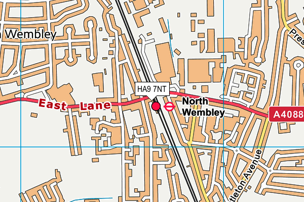 HA9 7NT map - OS VectorMap District (Ordnance Survey) HA9 7NT map - OS VectorMap District (Ordnance Survey)