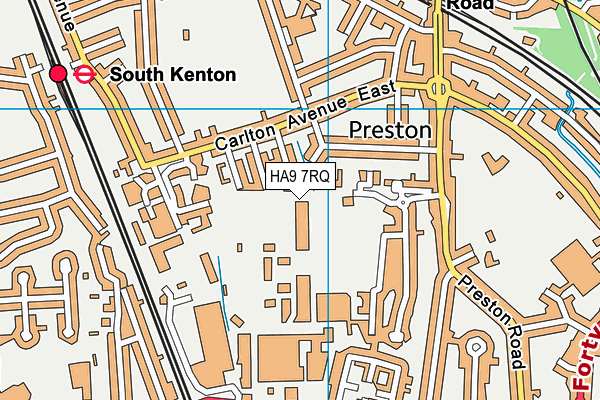 HA9 7RQ map - OS VectorMap District (Ordnance Survey) HA9 7RQ map - OS VectorMap District (Ordnance Survey)