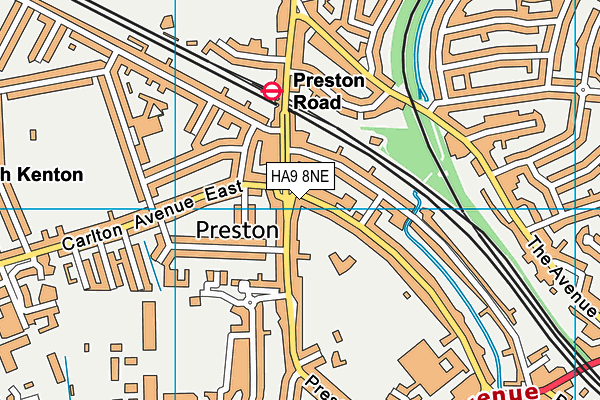 HA9 8NE map - OS VectorMap District (Ordnance Survey) HA9 8NE map - OS VectorMap District (Ordnance Survey)