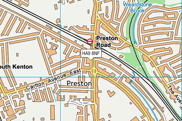 HA9 8NF map - OS VectorMap District (Ordnance Survey) HA9 8NF map - OS VectorMap District (Ordnance Survey)